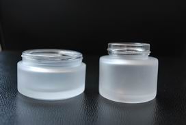 YK cosmetic bottles glass frosting powder