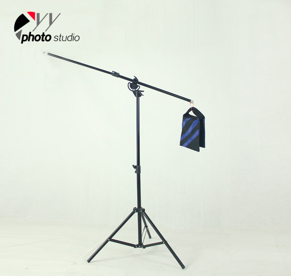 Heavy Duty 2-in-1 Rotatable Studio Boom Stand / Light Stand 12lb Load with Sandbag, BOOM KIT, Light Stands