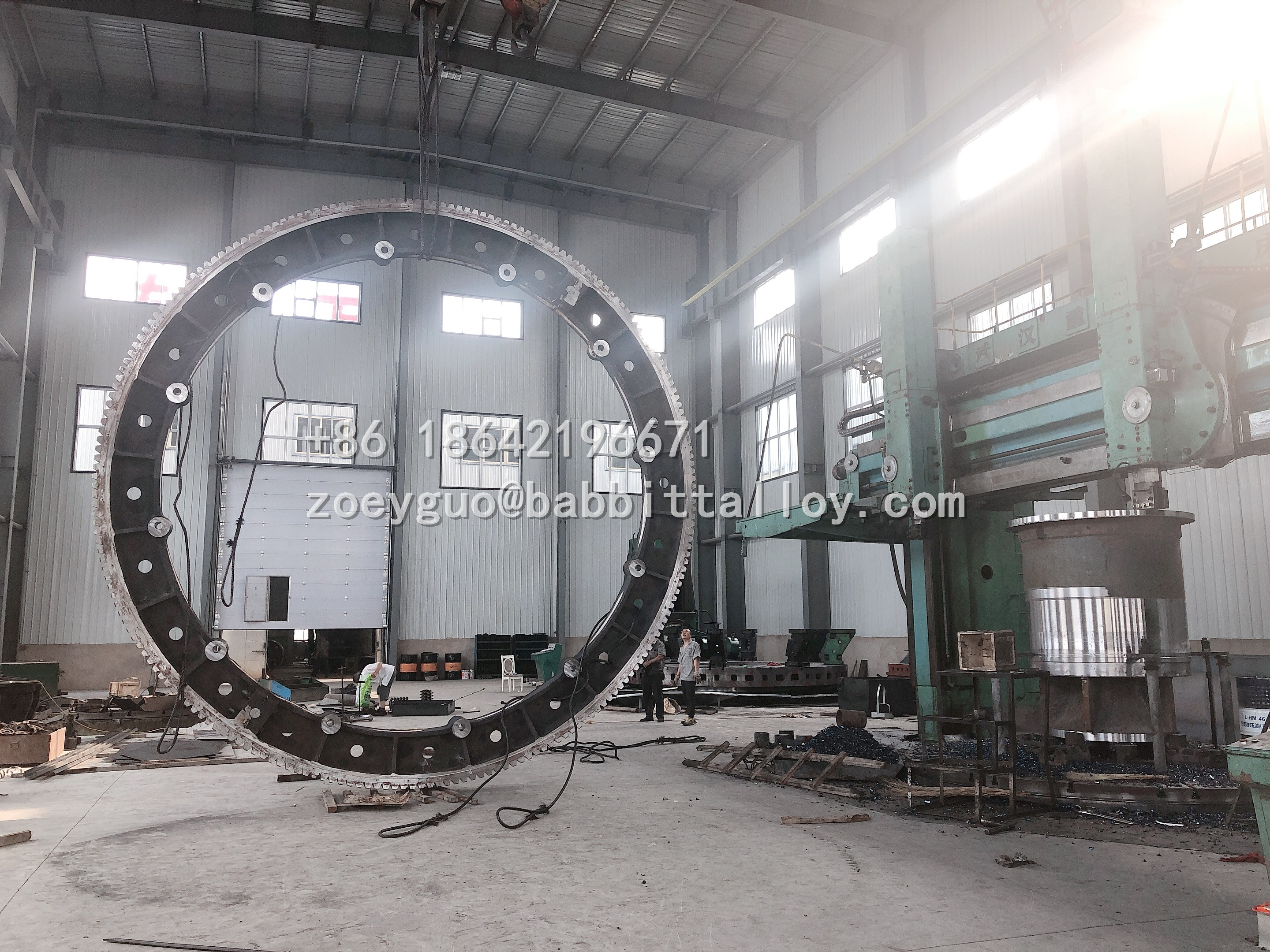 生产加工大型球磨机大环齿轮和回转窑齿圈供应商 中国工厂