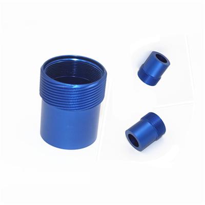 CNC Turning Parts Blue Anodized Customized Designs and Specifications Welcomed