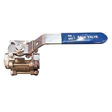 3pc Stainless Steel socket weld Ball valve with Pad