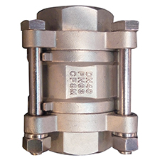 3pc SUS316 High Pressure Vertical Sring check valve