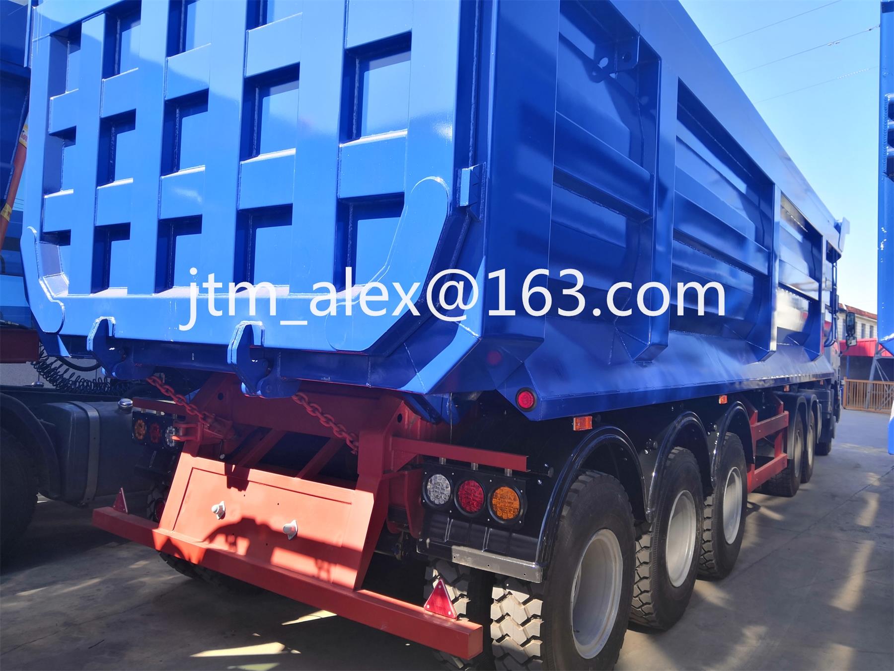 SINO TRUCK 3 axles 60T-120T mining dump truck trailer tipper truck trailer