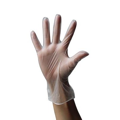 Disposable Vinyl Gloves Clear Color