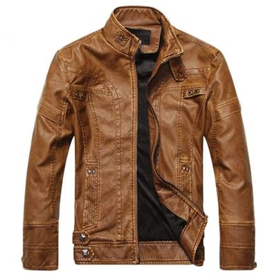 Faux Leather Casuel Jacket