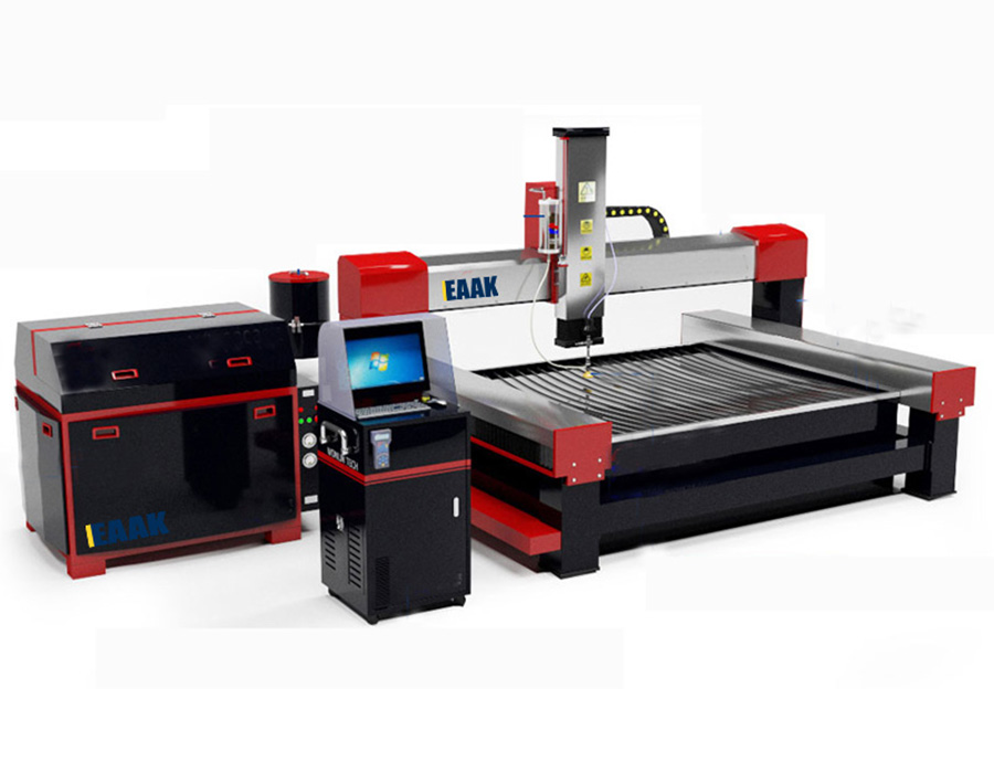 CNC water jet machine for metal cutting and glass cutting