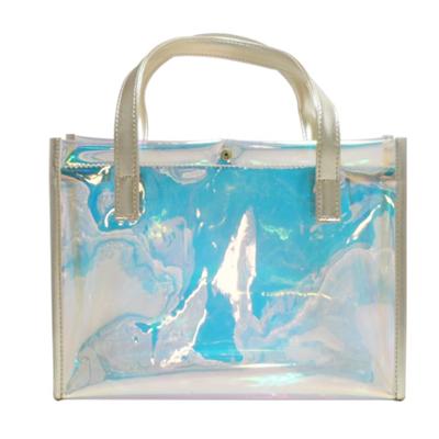 Handles Portable Holographic Cosmetic Bag