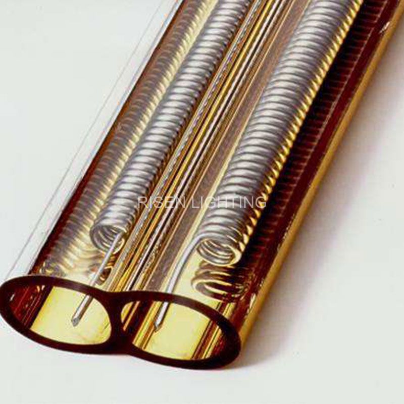 Medium Wave Gold Reflector Twin Tube Heater