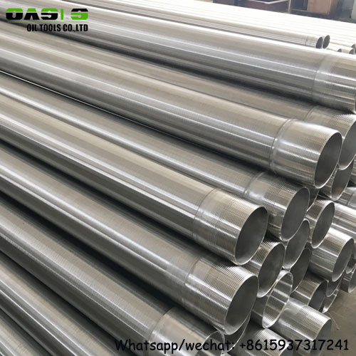 stainless steel 304 v wire water well screens/v wire wedge wire screen/water well casing pipe forages crepines