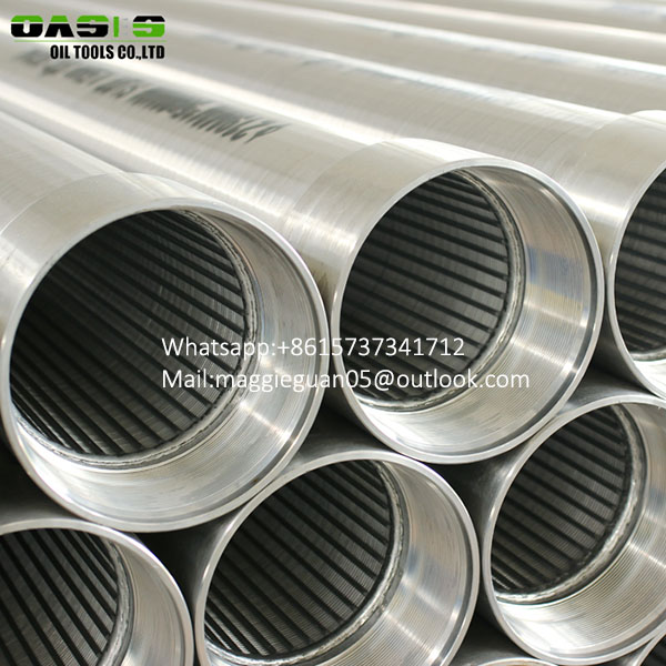 China manufacturer Stainless steel cage type V-wire wound screen pipes for water well
