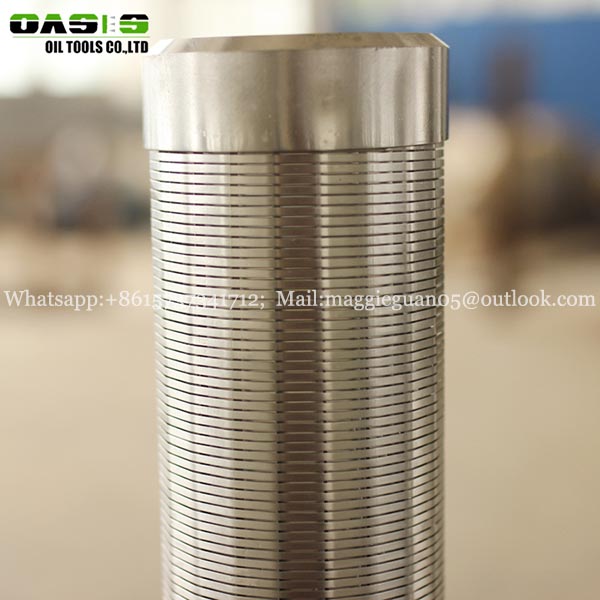 Manufacturer Galvanized 168mm 6 5/8inch water well screen filter wedge wire screen