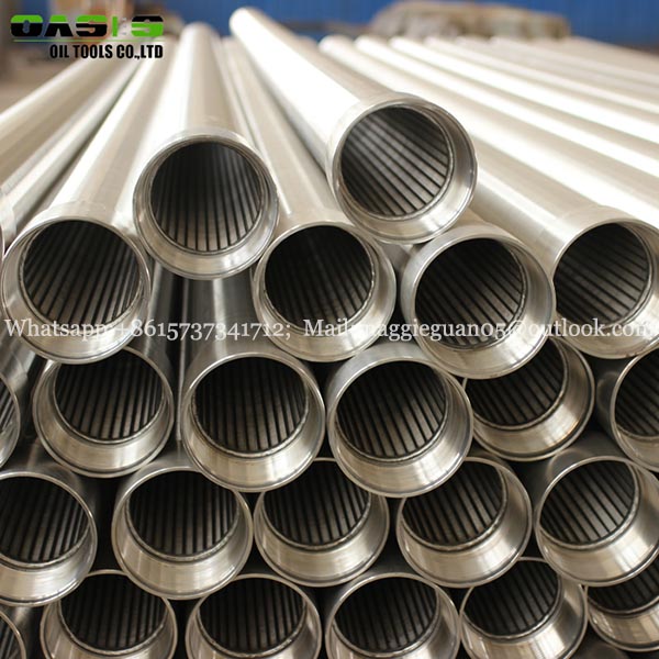 high open area Stainless steel slotted screen tube Cage type V-wire wound screens