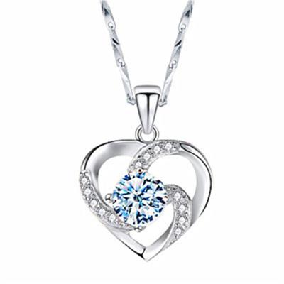 Women Sterling Silver Love Pendant Necklace