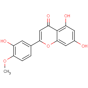 4H - 1 - бензопиридол - 4 - кетон, 5,7 - диагидроксил - 2 - (3 - гидроксил - 4 - метилоксифенил) -