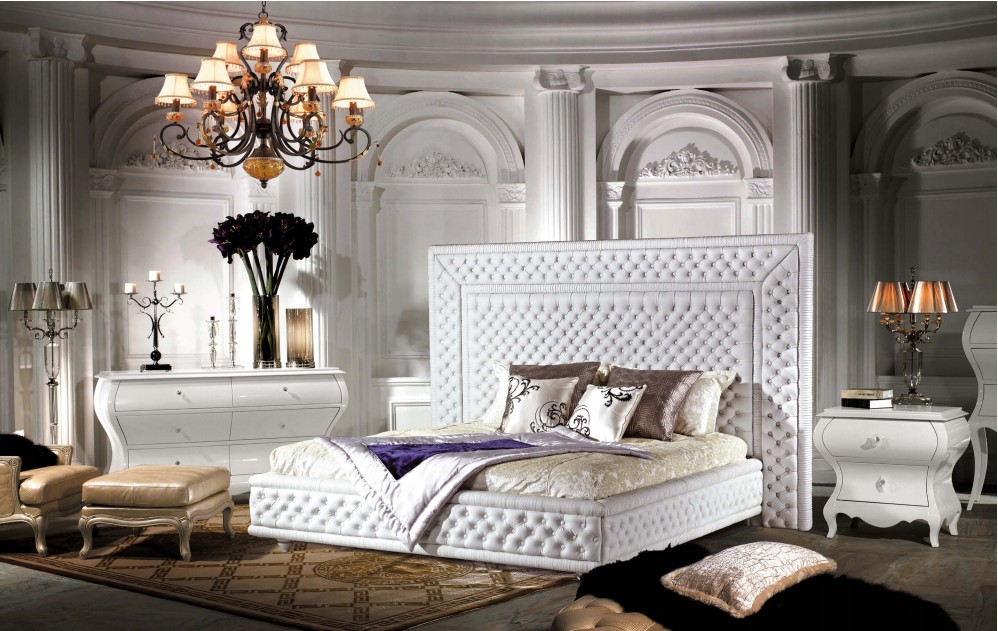 Classic and elegant bed for luxury bedroom 