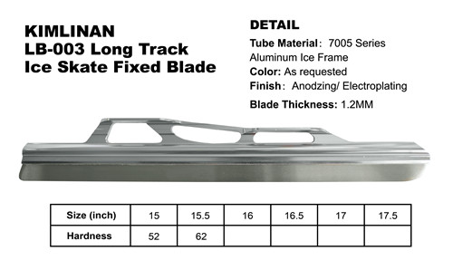 Top quality new arrived KIMLINAN LB-003 Long Track Ice Skate Fixed Blade