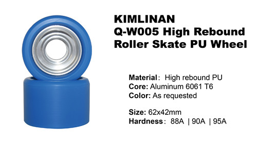 professional hot sale KIMLINAN Q-W005 High Rebound Roller Skate PU Wheel wholesale