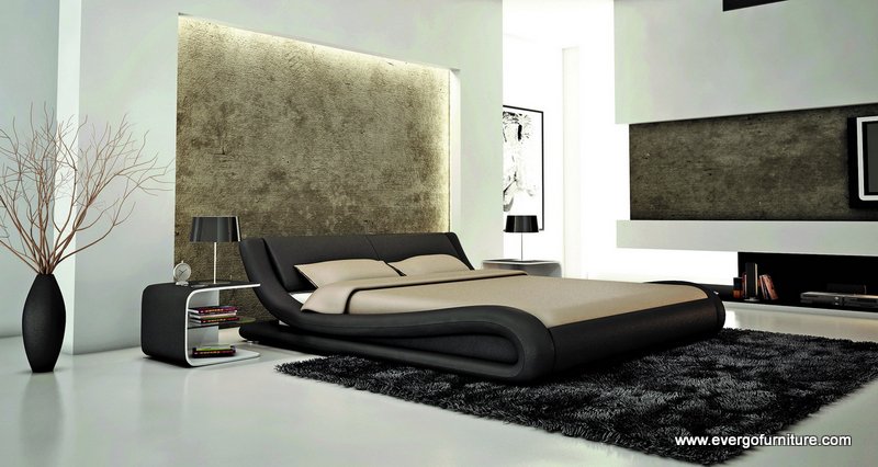 leather bed J214