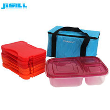 Safe material PP Plastic Red Reusable Hot Cold Pack Microwave Heat packs For Lunch Box