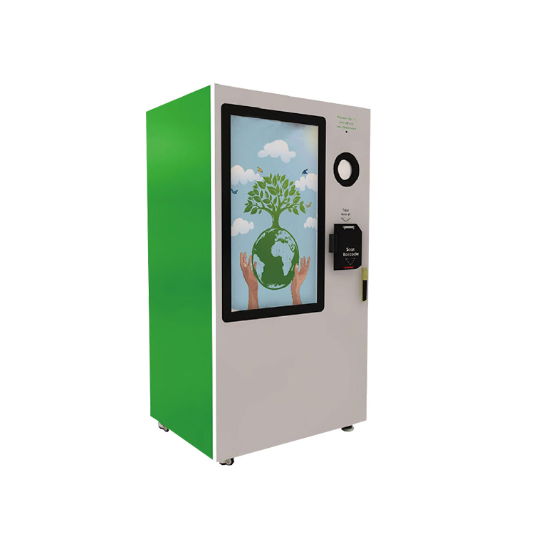 Touch screen reverse vending machine