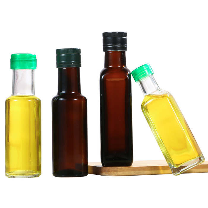 Olive oil glass bottles in stock