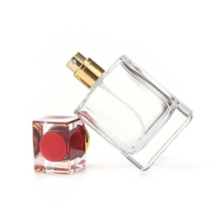 50ml/100ml square glass perfume bottle 