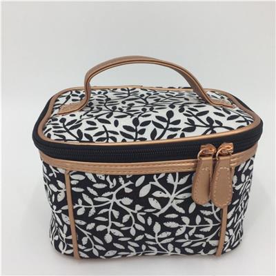 Canvas Cotton Cosmetic Bag With Handle