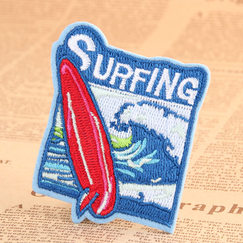 Surfing Embroidered Patches