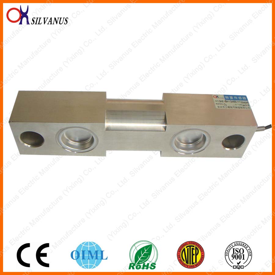 Bridge type Double Ended Shear Beam Load Cell QSF50~75klb weighing scales for electronic truck scale 