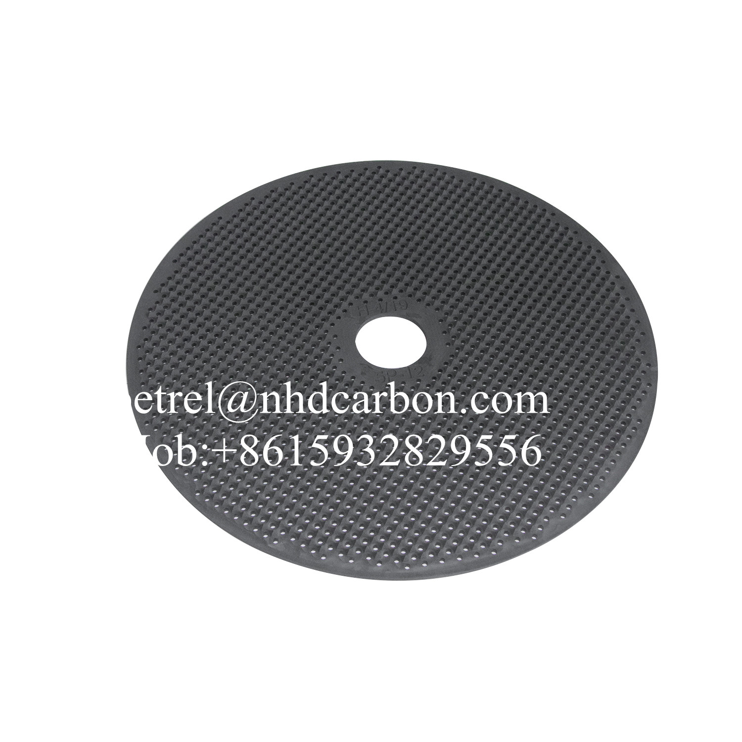 Graphite plate for tungsten carbide