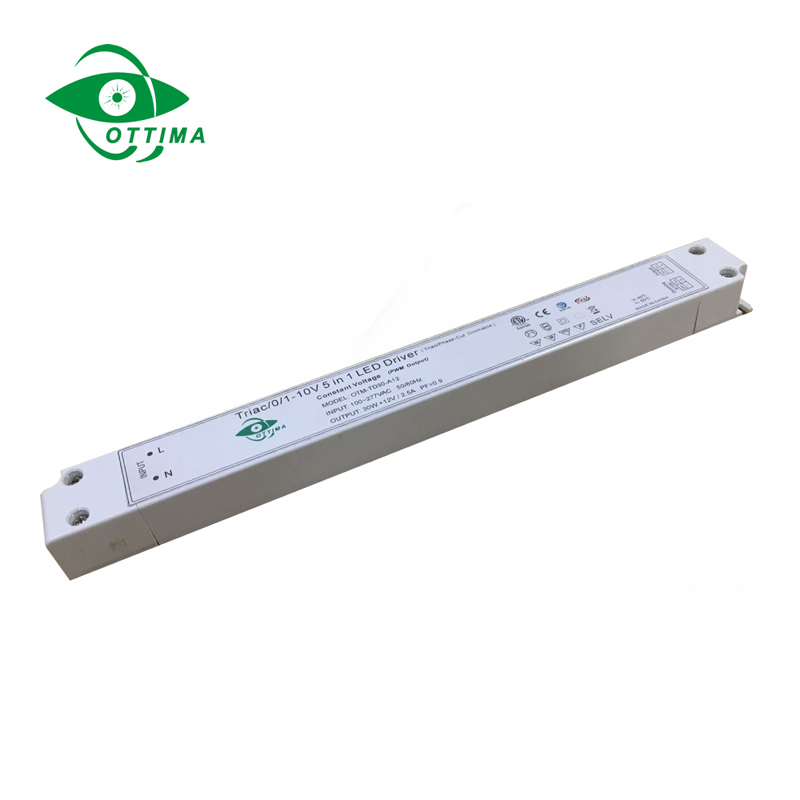 12v 30w slim 5 in 1 dimmable led driver  5 in 1 dimmable led driver China  high quality LED driver price
