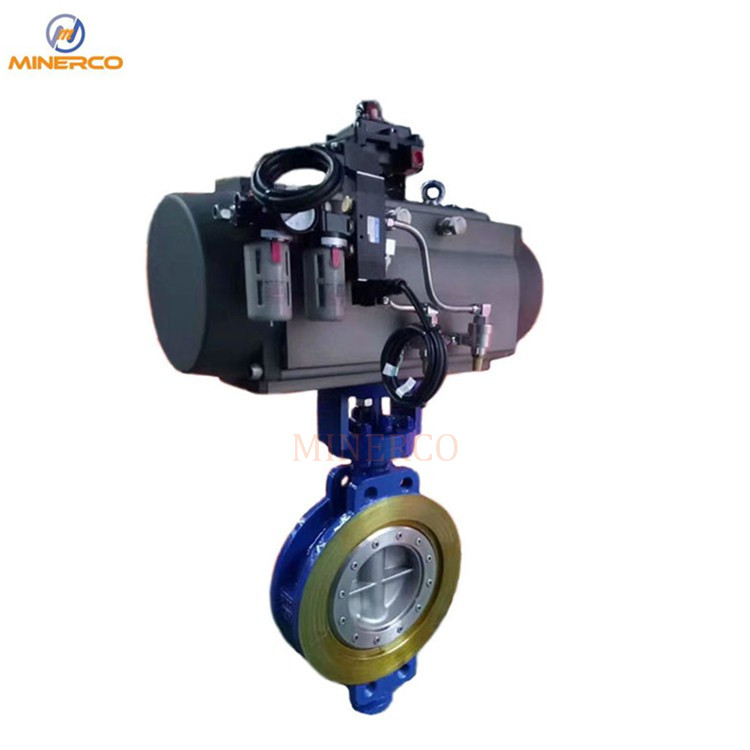 Stainless Steel CF8 CF8m Hand Lever Wafer Butterfly Valve with Positioner