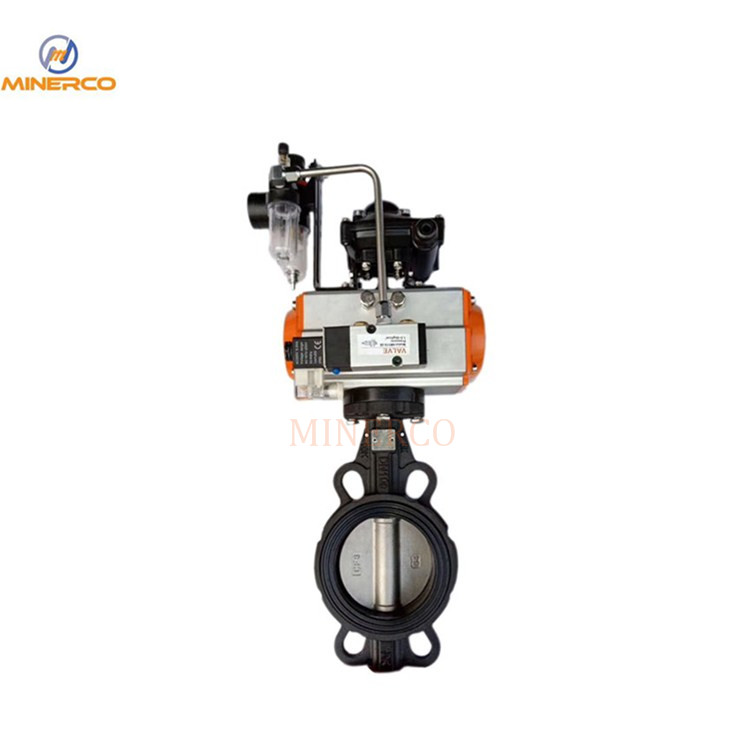 Wafer Manual Electric Pneumatic Ductile Iron Butterfly Valve
