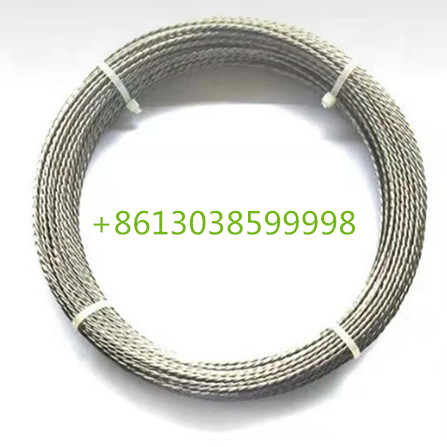 Pure tungsten stranded wires and filaments for vacuum metallization