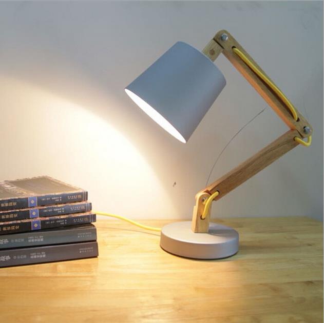 Scandinavian Table Lamp, wooden table light, wood night lamp