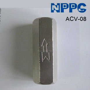   Pneumatic check valve. Model: ACV-08 1/4.Material: Brass.