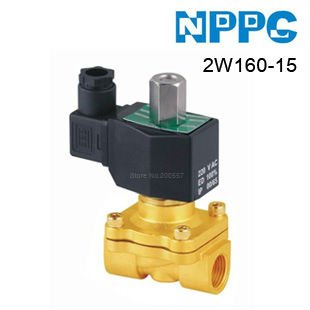   High quality 2way Fluid Brass solenoid valve.Normally Open type. Model: 2W160-15