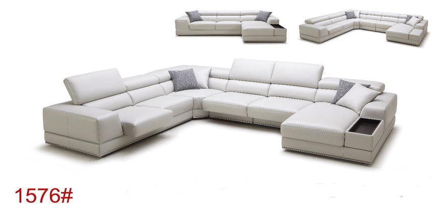 European Style Luxury Modern Leather Sofa For Living Room 1576#