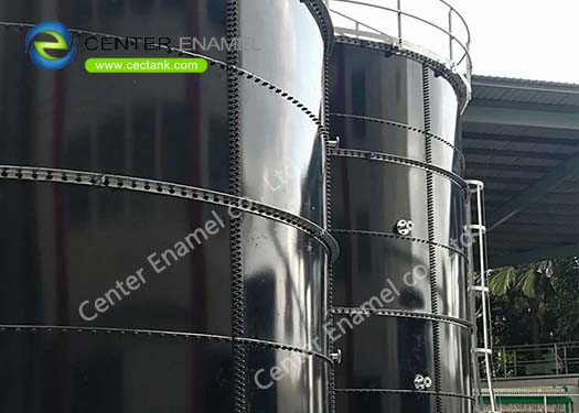 40000 Gallon Glass Fused To Steel Wastewater Storage Tanks For Industrial Wastewater Treatment Plant