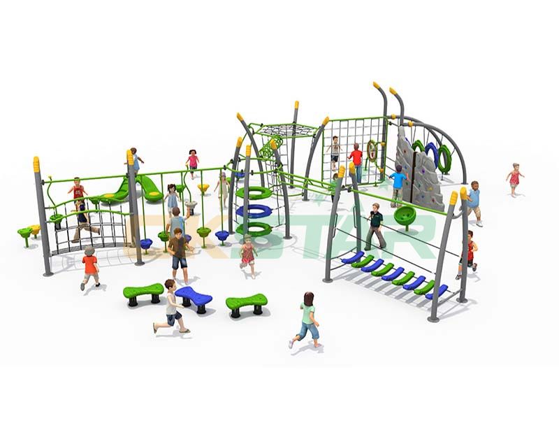 Large Multifunctional Climbing Outdoor Gym Slide Outdoor Playground Equipment For Kids