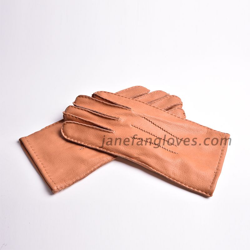 Custom best selling men's high quality deerskin winter leather glove