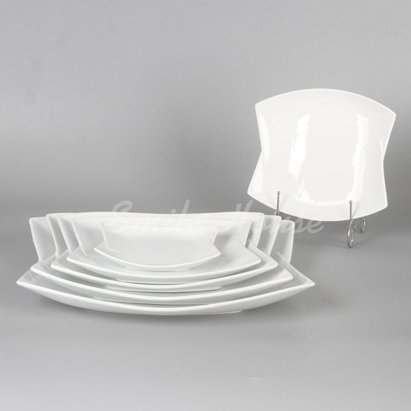 white ceramic dinner plates