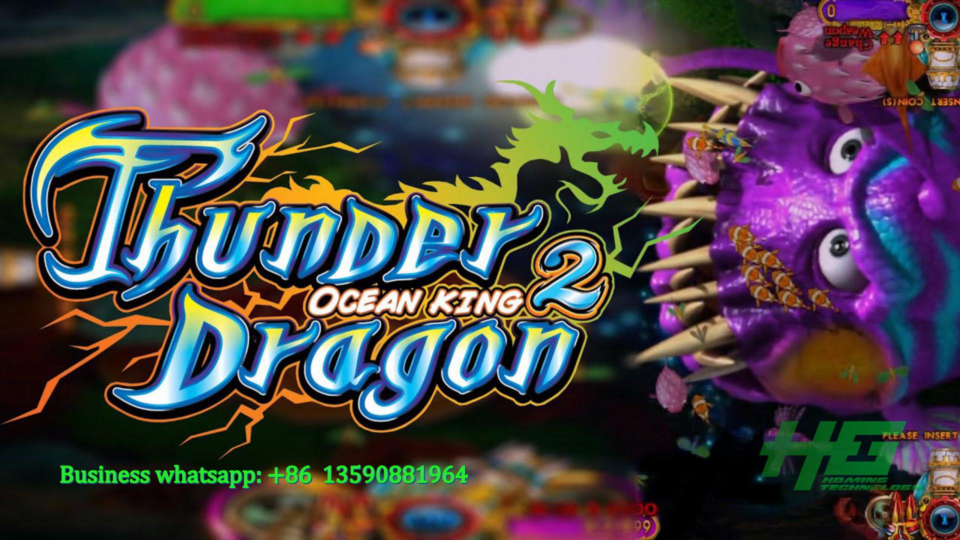 IGS Original Thunder Dragon Fishing Game,Ocean King 2 Thunder Dragon Fish Hunter Game Machine Demo