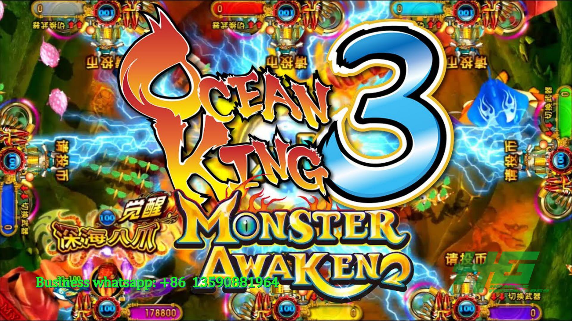 IGS Original Ocean King 3 Monster Awaken,Ocean King 3 Plus Fish Casino Game Machine For Sale 