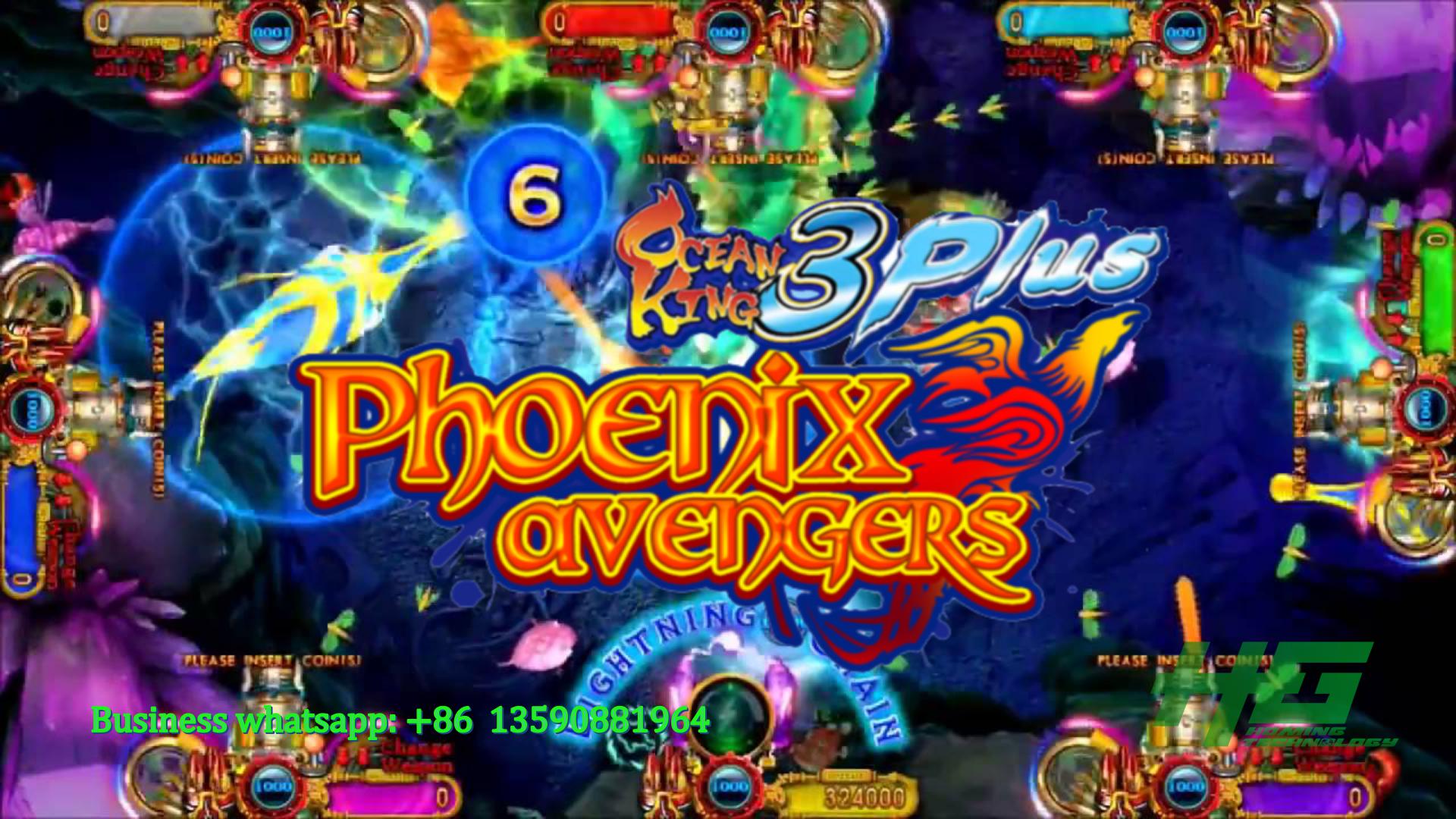IGS Original Ocean King 3 Plus Phoenix Avengers,Ocean King 3 Plus Fish Casino Game Machine For Sale 