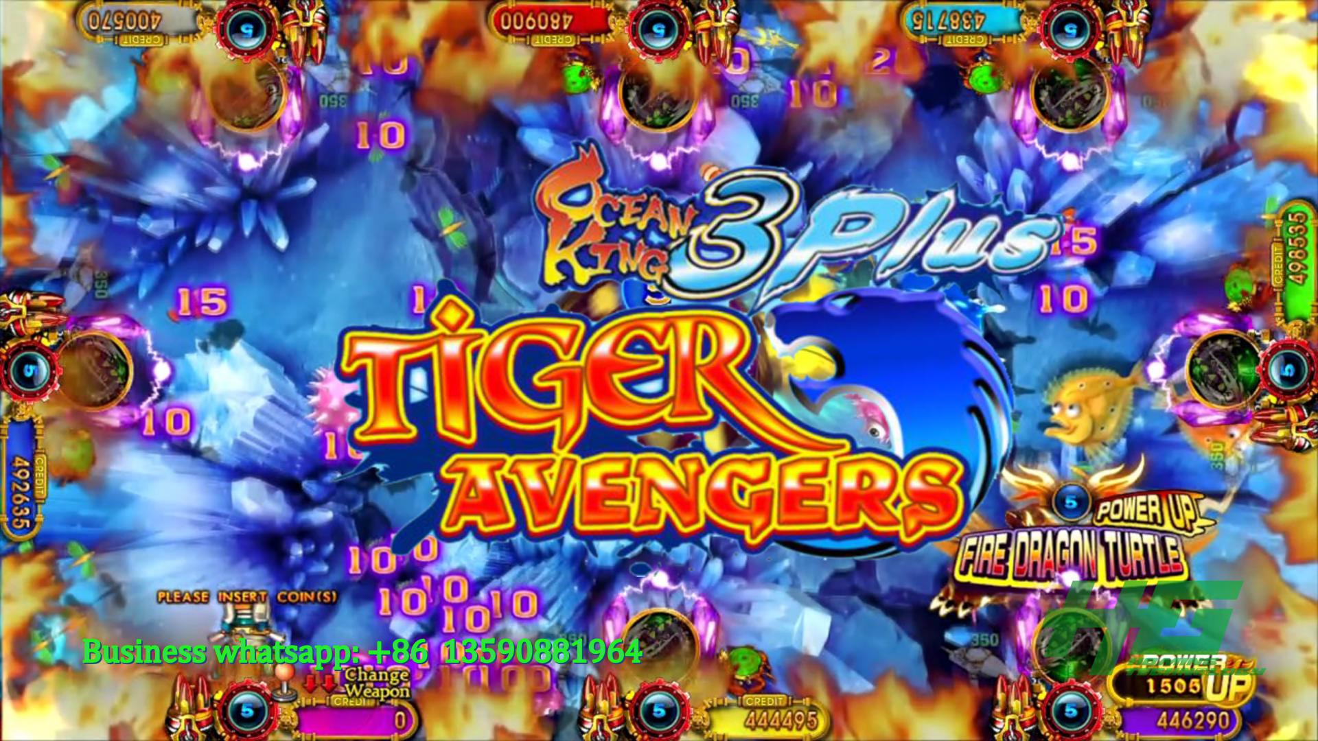 IGS Original Ocean King 3 Plus Tiger Avengers,Ocean King 3 Plus Fish Casino Game Machine For Sale 