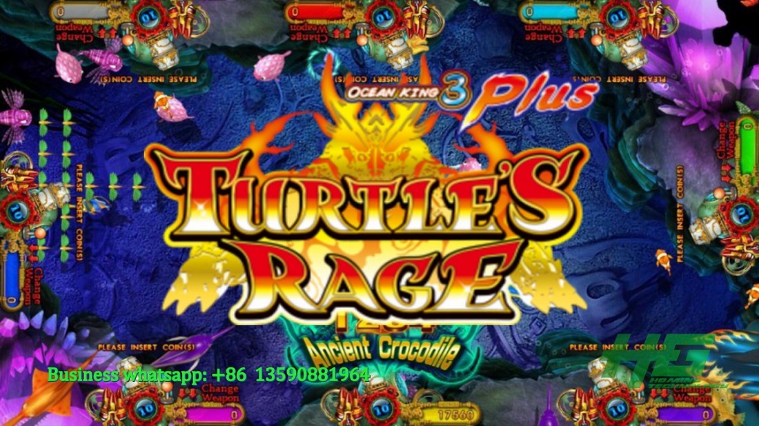 Newest High Profits Ocean King 3 Plus Turtle's Rage Fishing Hunter Casino Game Machine For Sale