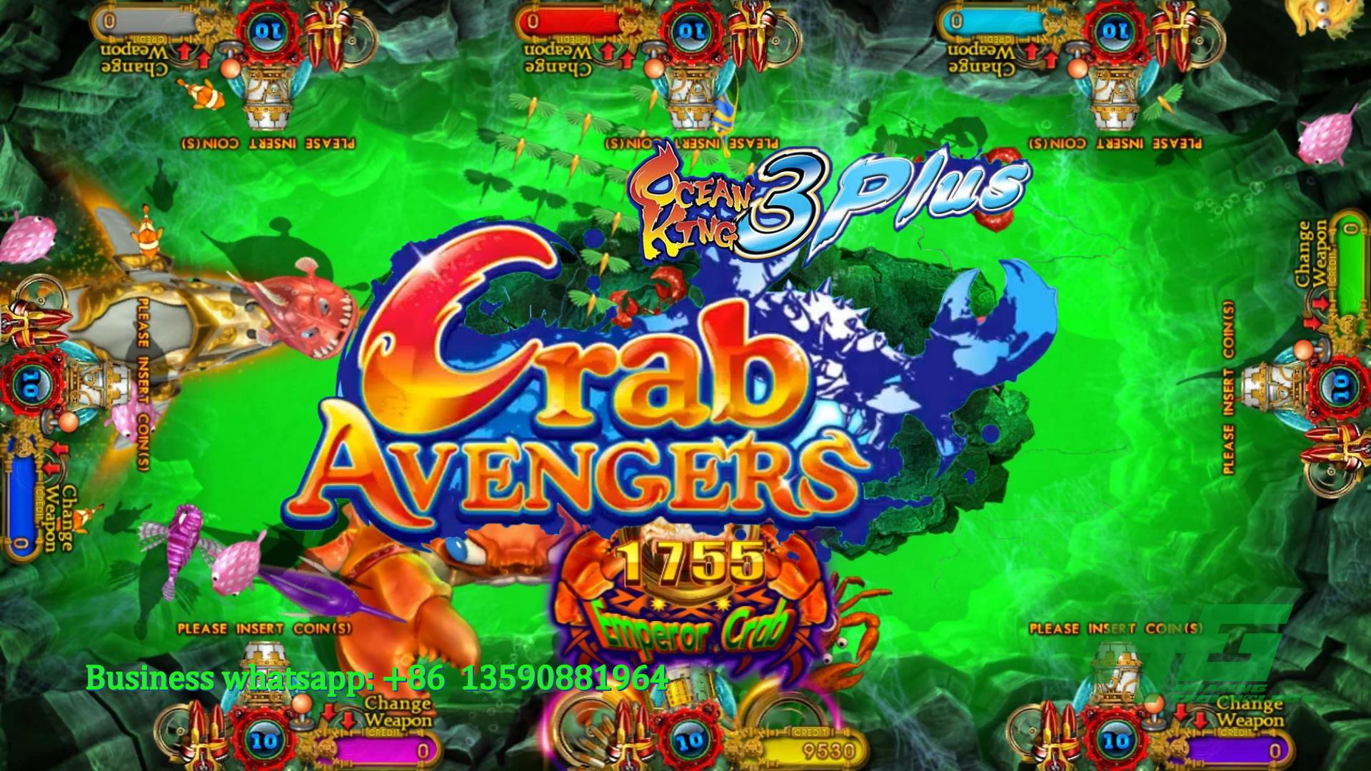 IGS Original Ocean King 3 Plus Crab Avengers,Ocean King 3 Plus Fish Casino Game Machine For Sale