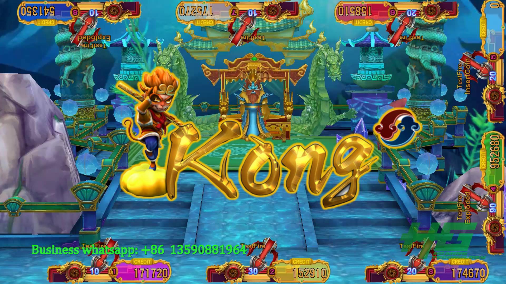 Newest Taiwan Original Kong Fishing Game,3D Kong Jackpot Fish Casino Game Machine