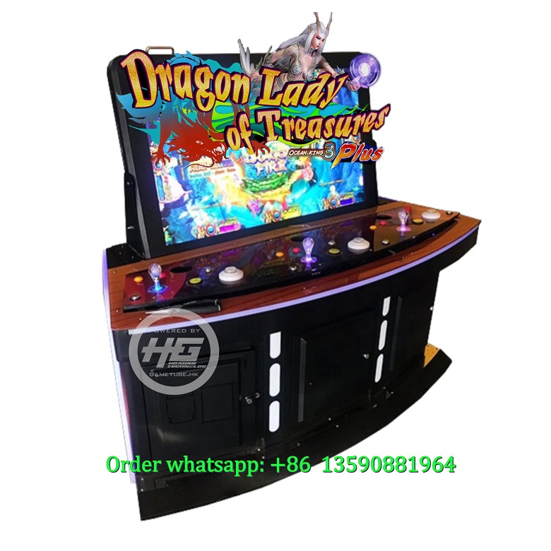 Luxury 3 Players Fish Cabinet,Ocean King Fishing Game Machine For Sale